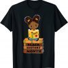 Black History Month Girl Reading Book African Pride Melanin T-Shirt