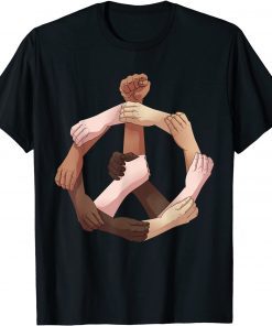 Black History Month Juneteenth 2022 Melanin Peace Hands Gift Shirt