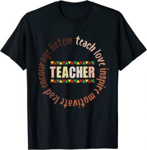 Black History Month pajama Afro African Melanin Teacher Gift Shirt