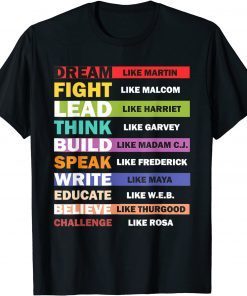 Black Lives Matters Black Leaders Black History Month Gift Shirt