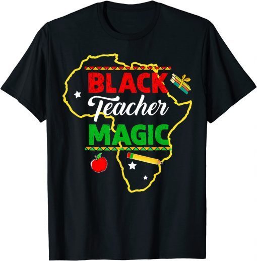 Black Teacher Magic Teacher Black History Month Classic T-Shirt