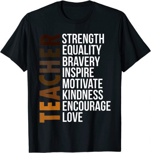 Black Woman Teacher Afro Retro Black History Month Limited Shirt