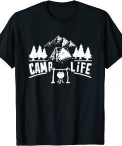 Camp Life Cool Camper Camp Camping Gift Shirt