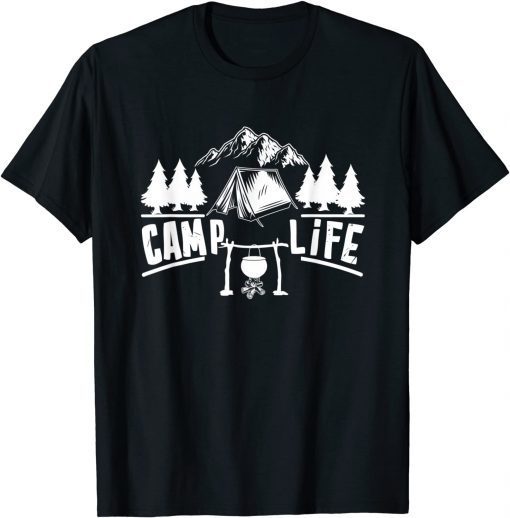 Camp Life Cool Camper Camp Camping Gift Shirt