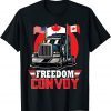 Canada Freedom Convoy 2022 Canadian Truckers Support T-Shirt