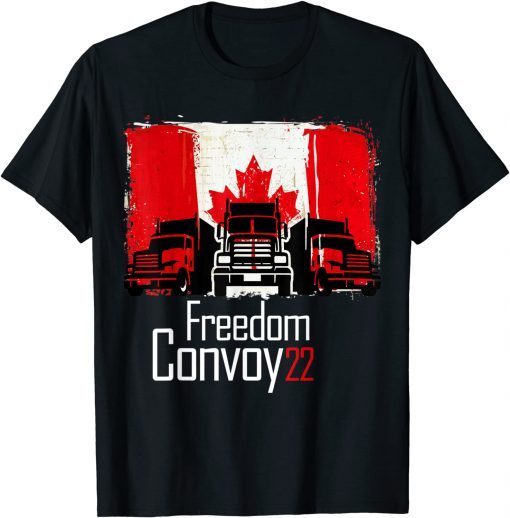 Canada Freedom Convoy 2022 Flagge der kanadischen Limited Shirt