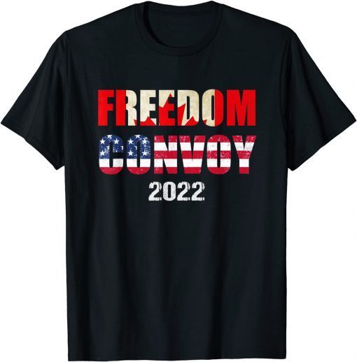 Canada Freedom Convoy 2022 Support Canadian Truckers Gift T-Shirt