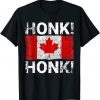 Canada Freedom Convoy 2022 Truckers Honk! Honk! Distressed Gift Shirt