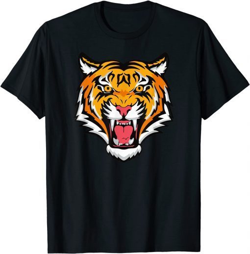 Cool Bengal Tiger Opens Growling Mouth Gift Shirt