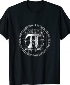 Cool Vintage Retro Pi 3.14 Math-ematics Birth-day Unisex Shirt