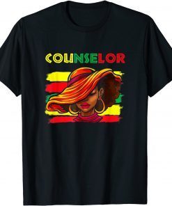 Counselor Afro African American Women Black History Month Gift Shirt