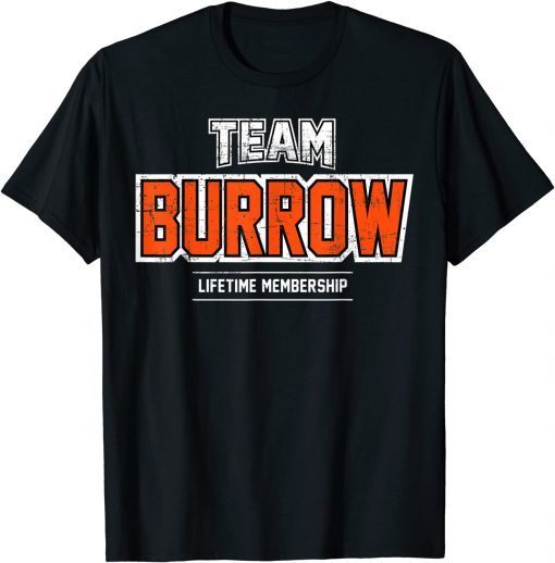 Distressed Team Burrow Proud Family Last Name Surname Classic Shirt