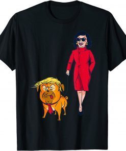 Dog Walking Donald Trump Meme Unisex Shirt