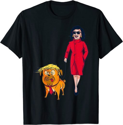 Dog Walking Donald Trump Meme Unisex Shirt