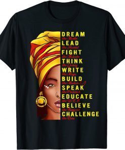 Dream Like Martin Lead Like Harriet Black History Gift Shirt