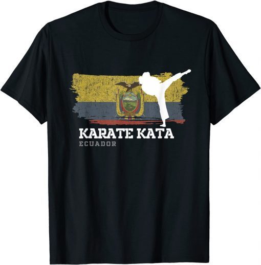 Ecuador Karate Kata Martial Arts Women Girls Karate Gift Shirt