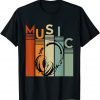 Electronic Music Lover DJ Vintage Retro Headphones Gift Shirt
