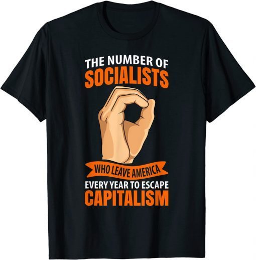 Enjoy Capitalism Freedom Conservative Gag Antisocialist Gift Shirt