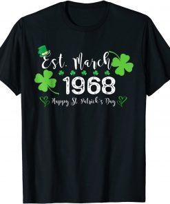 Est. March 1968 54 Year Old Birthday St. Patrick's Day Classic T-Shirt