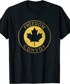 FREEDOM CONVOY 2022 CANADIAN TRUCKER TEES MAPLE LEAF VINTAGE Limited Shirt