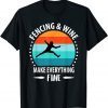 Fencing Fencing Martial Arts Sword Combat Fencing Sports Degen Unisex Shirt
