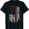 Fight Heart Disease Awareness Month American Flag T-Shirt