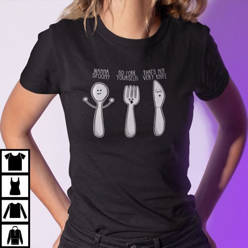 Fork Spoon Knife What Color Is My Unisex Shirt