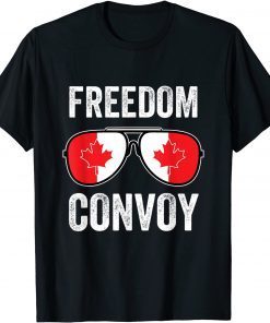 Freedom Convoy 2022 - Canada Flag Sunglasses Classic Shirt