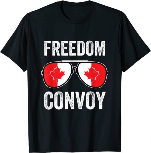 Freedom Convoy 2022 - Canada Flag Sunglasses Classic Shirt