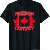 Freedom Convoy 2022 Canadian Trucker Tees Maple Laef Vintage Gift Shirt