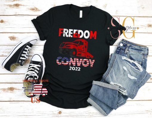 Freedom Convoy 2022 Support Canadian Truckers Mandate Truck Gift Shirt