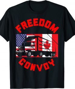 Freedom Convoy 2022 Support Canadian Truckers Mandate Truck Limited Shirt