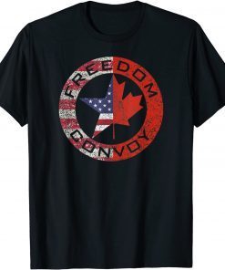 Freedom Convoy Canadian Trucker Canada US Flag 2022 Shirt