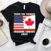 Freedom convoy 2022 American Canadian Flag Gift Shirt