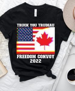 Freedom convoy 2022 American Canadian Flag Gift Shirt