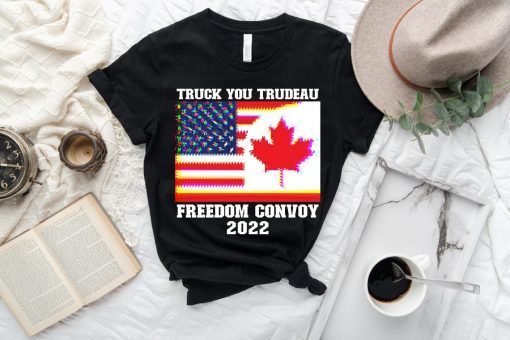 Freedom convoy 2022 American Canadian Flag Gift Shirt