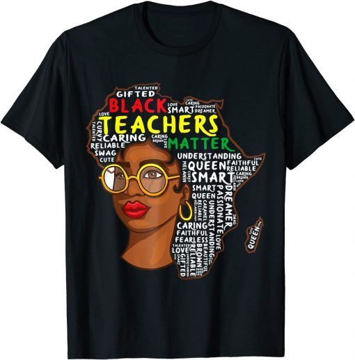 Girls Africa Map Teachers Black History Month Teachers Gift Shirt