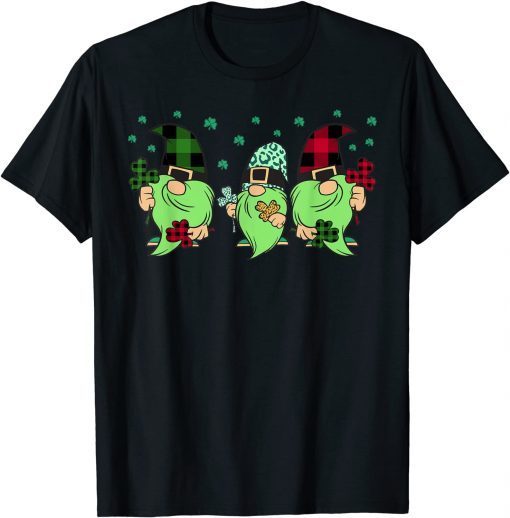 Gnomes with Shamrock St Patricks Pattys Day Classic Shirt