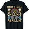 Grilling Chilling Refilling BBQ Lover Limited Shirt