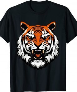 Growling Mouth Open Bengal Tiger Gift Shirt