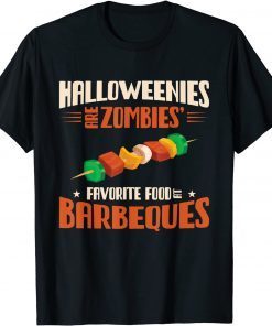 Halloweenies Are Zombies Favorite Food At Barbeques Grill Gift T-Shirt