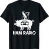 Ham Radio Morse Geek CW Operator Pig Lover Ham Radio Amateur T-Shirt