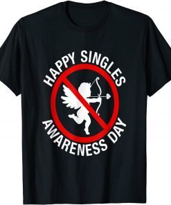 Happy Singles Awareness Day - No Love Anti-Cupid Hate Limited Shirt