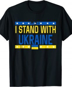 I Stand With Ukraine Flag Sos Ukraine Support Ukraine Gift Shirt