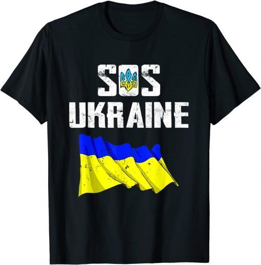 I Stand With Ukraine Flag - Support Free Ukraine Sos Ukraine Limited Shirt