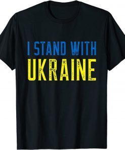 I Stand With Ukraine Support And Pray Ukraine T-Shirt