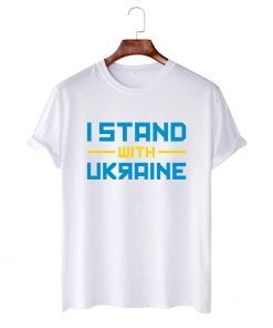 I Stand With Ukraine USA Flag Free Ukraine T-Shirt