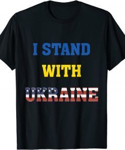 I Stand With Ukraine USA Support Peace and Save Ukraine Classic Shirt