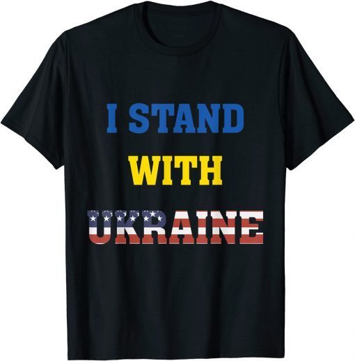 I Stand With Ukraine USA Support Peace and Save Ukraine Classic Shirt