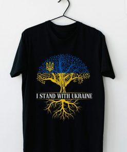 I Stand With Ukraine Ukrainian Flag With US Flag Limited shirt